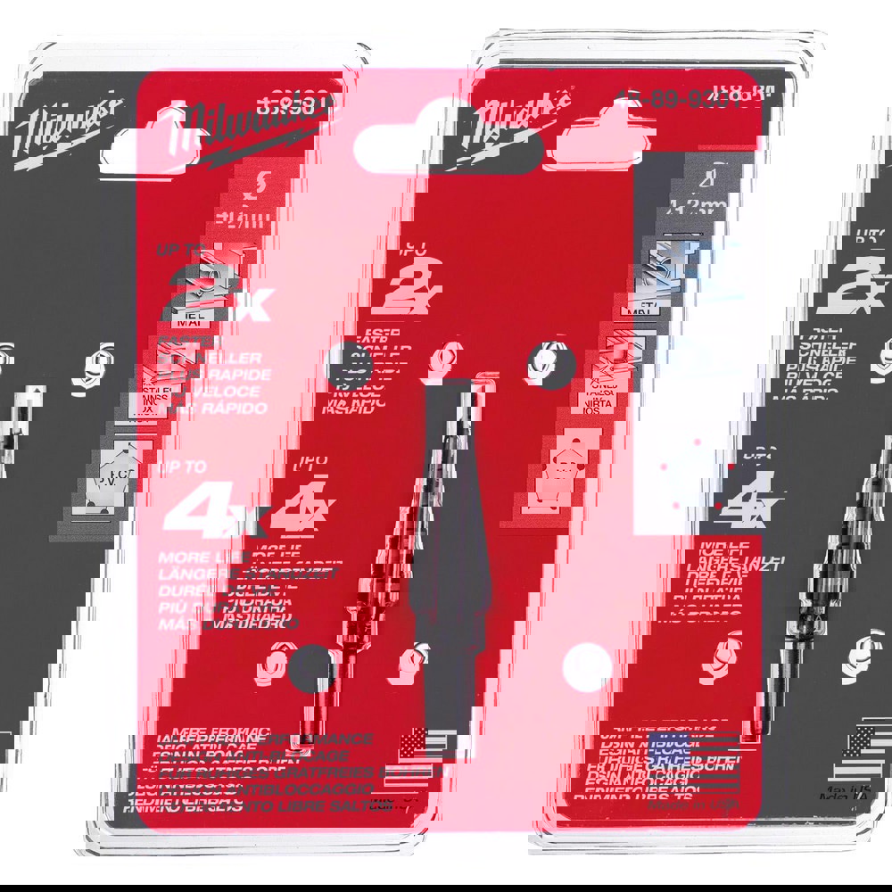 Step Drill Bits; Tool Material: High-Speed Steel ; Number Of Hole Sizes: 9 ; Shank Type: 3-Flat ; Series: 3-Flat Secure-Grip ; Number Of Flats: 3 ; Tool Performance: General Purpose